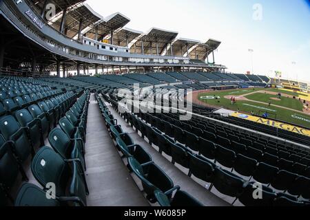 Panorámica del Estadio, gradas y Campo de Beisbol, durante el San Blas Inauguracion del Nuevo Estadio de Yaquis de Ciudad Obregon, con el Partido de Beisbol ante Naranjeros de Hermosillo. Potosinos Temporada de La Liga Mexicana del Pacifico 2016 2017 © Foto: LuisGutierrez/NORTEPHOTO.COM Stockfoto