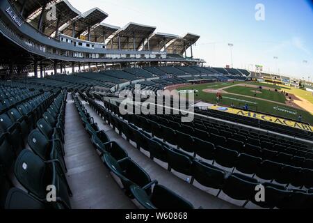 Panorámica del Estadio, gradas y Campo de Beisbol, durante el San Blas Inauguracion del Nuevo Estadio de Yaquis de Ciudad Obregon, con el Partido de Beisbol ante Naranjeros de Hermosillo. Potosinos Temporada de La Liga Mexicana del Pacifico 2016 2017 © Foto: LuisGutierrez/NORTEPHOTO.COM Stockfoto