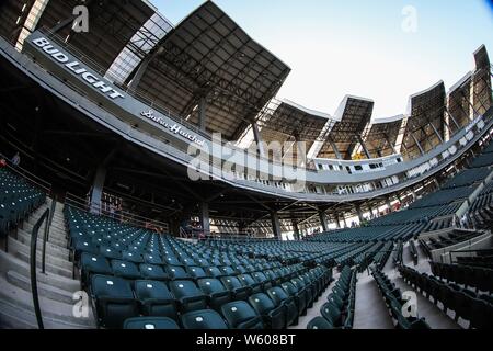 Panorámica del Estadio, gradas y Campo de Beisbol, durante el San Blas Inauguracion del Nuevo Estadio de Yaquis de Ciudad Obregon, con el Partido de Beisbol ante Naranjeros de Hermosillo. Potosinos Temporada de La Liga Mexicana del Pacifico 2016 2017 © Foto: LuisGutierrez/NORTEPHOTO.COM Stockfoto