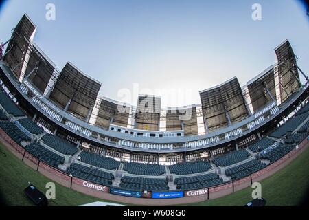 Panorámica del Estadio, gradas y Campo de Beisbol, durante el San Blas Inauguracion del Nuevo Estadio de Yaquis de Ciudad Obregon, con el Partido de Beisbol ante Naranjeros de Hermosillo. Potosinos Temporada de La Liga Mexicana del Pacifico 2016 2017 © Foto: LuisGutierrez/NORTEPHOTO.COM Stockfoto