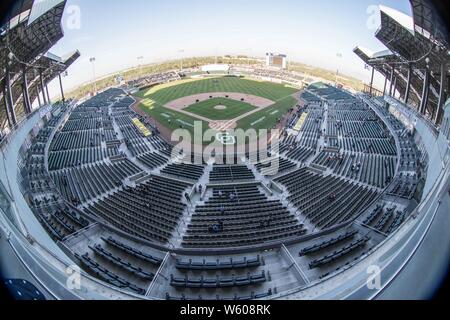 Panorámica del Estadio, gradas y Campo de Beisbol, durante el San Blas Inauguracion del Nuevo Estadio de Yaquis de Ciudad Obregon, con el Partido de Beisbol ante Naranjeros de Hermosillo. Potosinos Temporada de La Liga Mexicana del Pacifico 2016 2017 © Foto: LuisGutierrez/NORTEPHOTO.COM Stockfoto