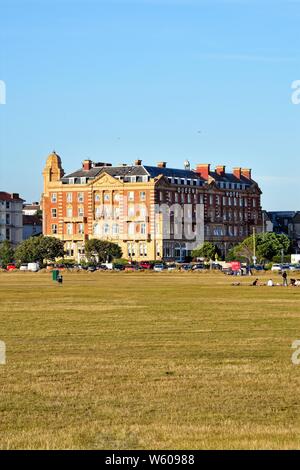 Äußere des Queens Hotel in Southsea Common Hampshire England Großbritannien Stockfoto