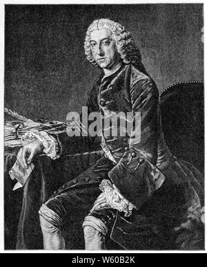 William Pitt, 1st Earl of Chatham, c1754. Nach dem Studio von William Hoare (c1707-173). William Pitt, britischer Staatsmann der Whig Gruppe, der Mitte des 18. Jahrhunderts als Premierminister Großbritanniens tätig war. Er ist auch als Pitt von Chatham oder William Pitt der ältere bekannt, um ihn von seinem Sohn William Pitt dem Jüngeren zu unterscheiden, der ebenfalls Premierminister war. Stockfoto