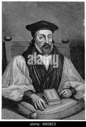 Erzbischof Whitgift (1530-1604), 18. Jahrhundert. Nach George Vertue (1684-1756). John Whitgift, Erzbischof von Canterbury von 1583 bis zu seinem Tod. Stockfoto