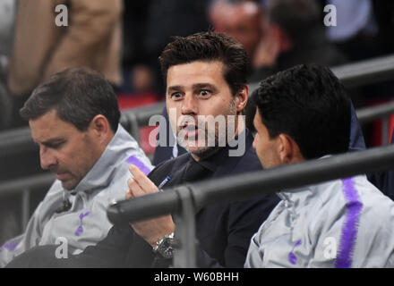 LONDON, ENGLAND - OKTOBER 3, 2018: Bild vor der UEFA Champions League 2018/19 Gruppe B Spiel zwischen Tottenham Hotspur (England) und FC Barcelona (Spanien) im Wembley Stadion. Stockfoto