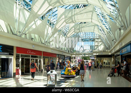 Kings Walk Shopping Mall in Gloucester City Center; Gloucestshire UK Stockfoto