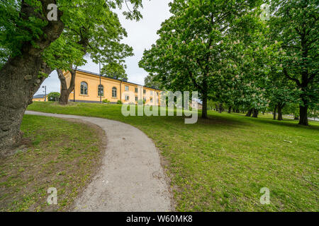 Park außerhalb Moderna Museet, Insel Skeppsholmen, Stockholm, Schweden Stockfoto