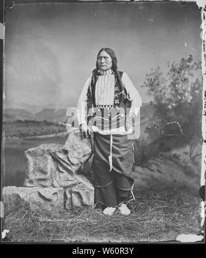 Arapaho chief Niawasis oder Steinkohle Stockfoto