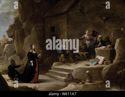 David Teniers II - La tentación de San Antonio. Stockfoto