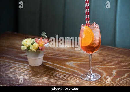 Aperol Spritz cocktail Stockfoto