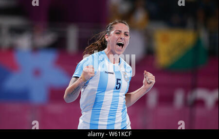 Lima, Peru. 30. Juli, 2019. Brasilien für die mericano Lima 2019 Frauen&Amp & #39 andball gll Gold übereinstimmen. Credit: Marcelo Machado de Melo/FotoArena/Alamy leben Nachrichten Stockfoto