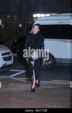 Koreanische Schauspielerin Han Go-eun besucht eine Werbeveranstaltung für ADEKUVER in Seoul, Südkorea, 11. Oktober 2018. Stockfoto