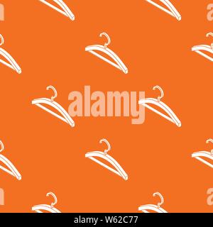 Kleiderbügel Muster Vector Orange Stock Vektor