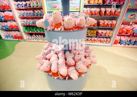 Innenansicht der Innen- Zentrum der weltweit erste "Peppa Pig' spielen in Shanghai, China, 23. Oktober 2018. Unterhaltung Eine lizenzierte seine beliebten Kid's Stockfoto