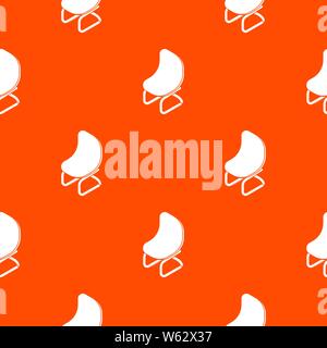 Mode Stuhl Muster Vector Orange Stock Vektor