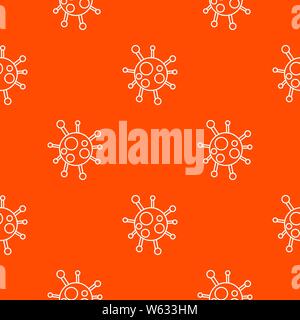 Chlamydia Virus pattern Vector Orange Stock Vektor