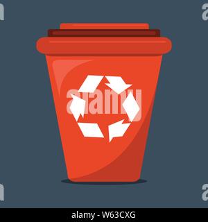 Recycle bin Vektor-illustration Stock Vektor