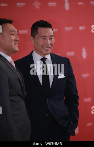 Koreaner - Schauspieler Daniel Dae Kim kommt auf dem roten Teppich für die 13 Seoul International Drama Awards 2018 in Seoul, Südkorea, 3. September 2. Stockfoto