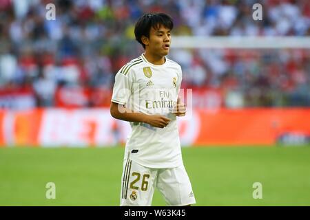 München, Deutschland. 30. Juli, 2019. Muenchen, Deutschland Juli 30, 2019: Audi Cup - 2019 - Real Madrid. Tottenham Hotspur Takefusa Kubo (Real Madrid), Förderung/Single Image/| Verwendung der weltweiten Kredit: dpa/Alamy leben Nachrichten Stockfoto