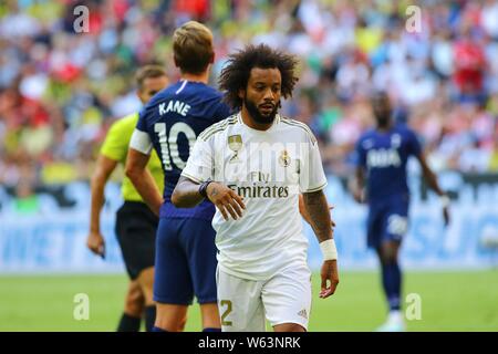 München, Deutschland. 30. Juli, 2019. Muenchen, Deutschland Juli 30, 2019: Audi Cup - 2019 - Real Madrid. Tottenham Hotspur Marcelo (Real Madrid), Förderung/Single Image/| Verwendung der weltweiten Kredit: dpa/Alamy leben Nachrichten Stockfoto