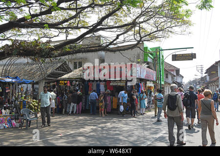 Der Eingang zu Jude Stadt, Fort Kochi, Kerala, Indien Stockfoto