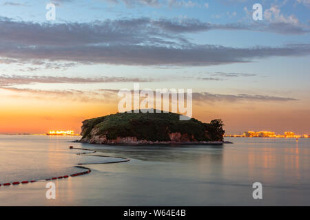 Sonnenuntergang von Daebu Insel am Incheon, Südkorea Stockfoto