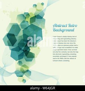 Retro Hintergrund Vector Illustration für Ihr Design Stock Vektor