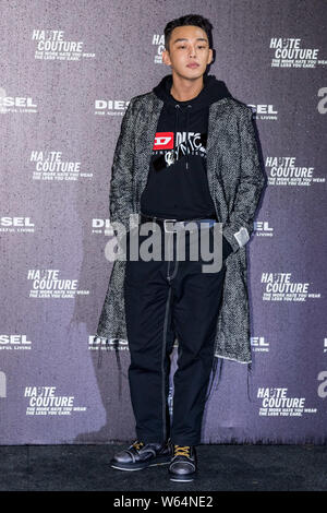 Koreanische Schauspieler Yoo Ah-in besucht eine Werbeveranstaltung für den Diesel in Shanghai, China, 20. September 2018. Stockfoto