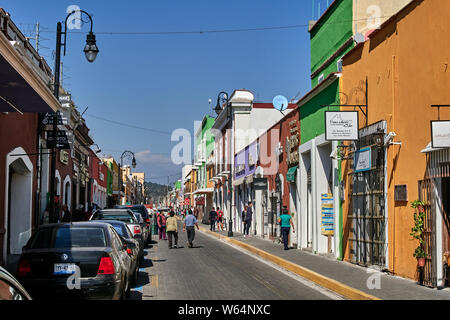 Mexiko, San Andres de Cholula, Stadt, Stockfoto