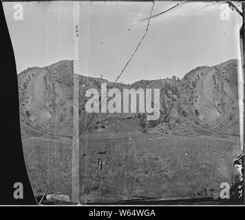 Devil's Slide, Zinnober Berg. Park County, Montana Stockfoto