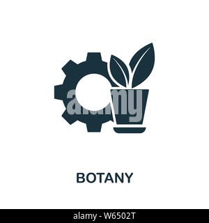 Symbol für Botanik. Kreative Zeichen aus Wissenschaft Ikonen Sammlung. Gefüllte flache Botany Symbol für Computer und mobile Stockfoto