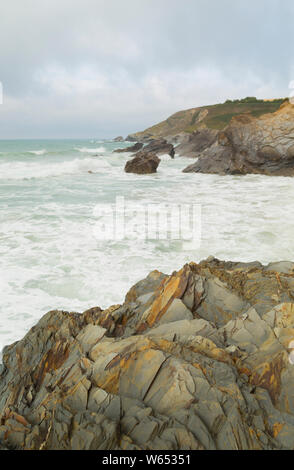 Dollar Cove Gunwalloe auf die Eidechse, die Küste von Cornwall Stockfoto