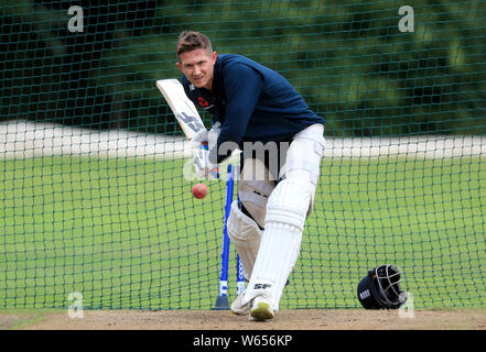 England's Joe Denly während der Netze Sitzung in Edgbaston, Birmingham. Stockfoto