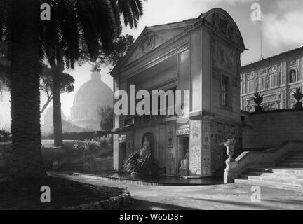 Casina von Pio IV, Vatikanische Gärten, 1930 Stockfoto