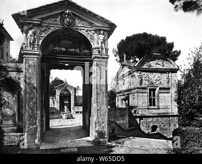 Casina di Pio IV, giardini Vaticani, 1930 Stockfoto