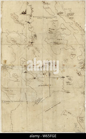 Amerikanischer Unabhängigkeitskrieg Ära Karten 1750-1786 834 Portsmouth, New Hampshire Bauen und Reparieren Stockfoto