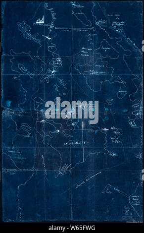 Amerikanischer Unabhängigkeitskrieg Ära Karten 1750-1786 836 in Portsmouth, New Hampshire invertiert Bauen und Reparieren Stockfoto