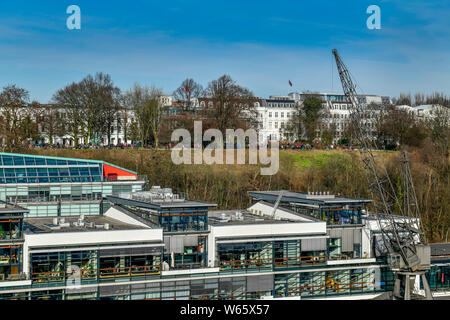 Aussichtsplattform Altonaer Balkon, Altona, Hamburg, Deutschland Stockfoto