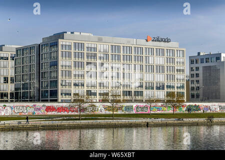 Zalando, Muehlenstrasse, Friedrichshain, Berlin, Deutschland, Mühlenstrasse Stockfoto