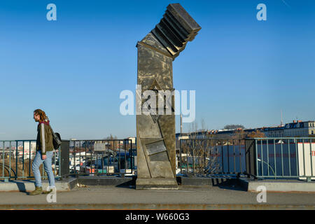 Deportationsmahnmal Putlitzbruecke, Moabit, Berlin, Deutschland Stockfoto