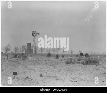 Haskell County, Kansas. Friedhof; Umfang und Inhalt: Die Bildunterschrift lautet wie folgt: Haskell County, Kansas. Friedhof. Stockfoto