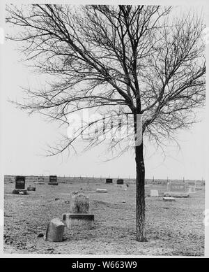 Haskell County, Kansas []. Friedhof; Umfang und Inhalt: Die Bildunterschrift lautet wie folgt: Haskell County, Kansas []. Friedhof. Stockfoto