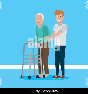 Menschen Familie flache Bauform Bild Stock Vektor