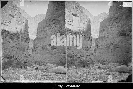 Mauern aus Kalkstein, der KANAB KANAB WASH Canyon Creek in der Nähe der Kreuzung mit der GRAND CANYON auf dem Colorado River oder Canyon, Grand Gulch Stockfoto