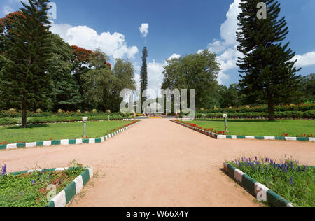 Lalbagh Botanical Garden ist ein alter botanischer Garten in Bangalore, Karnataka, Indien. Stockfoto