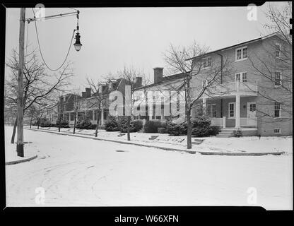 Lancaster, Pennsylvania - Gehäuse. Häuser errichtet von Hamilton Entwicklung Unternehmen ihren Arbeitnehmern, verkauft zu werden. Stockfoto