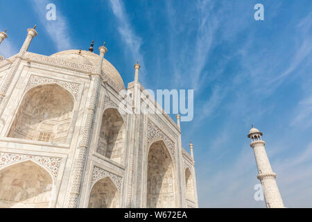 Taj Mahal Nahaufnahme Stockfoto