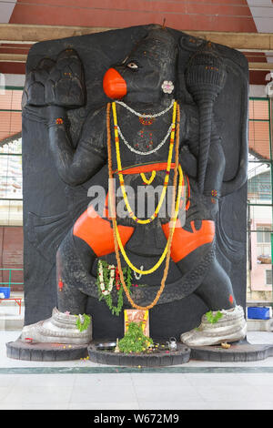 Sri Prasanna Veeranjaneya Swamy Tempel, Bangalore, Karnataka, Indien. Stockfoto