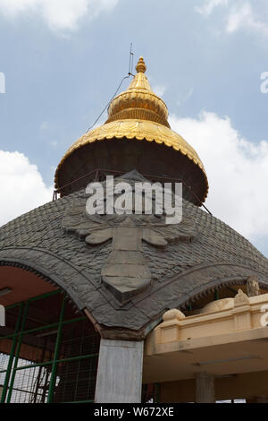 Sri Prasanna Veeranjaneya Swamy Tempel, Bangalore, Karnataka, Indien. Stockfoto