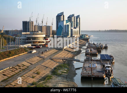 River station in Barnaul. Altairegion. Westsibirien. Russland Stockfoto